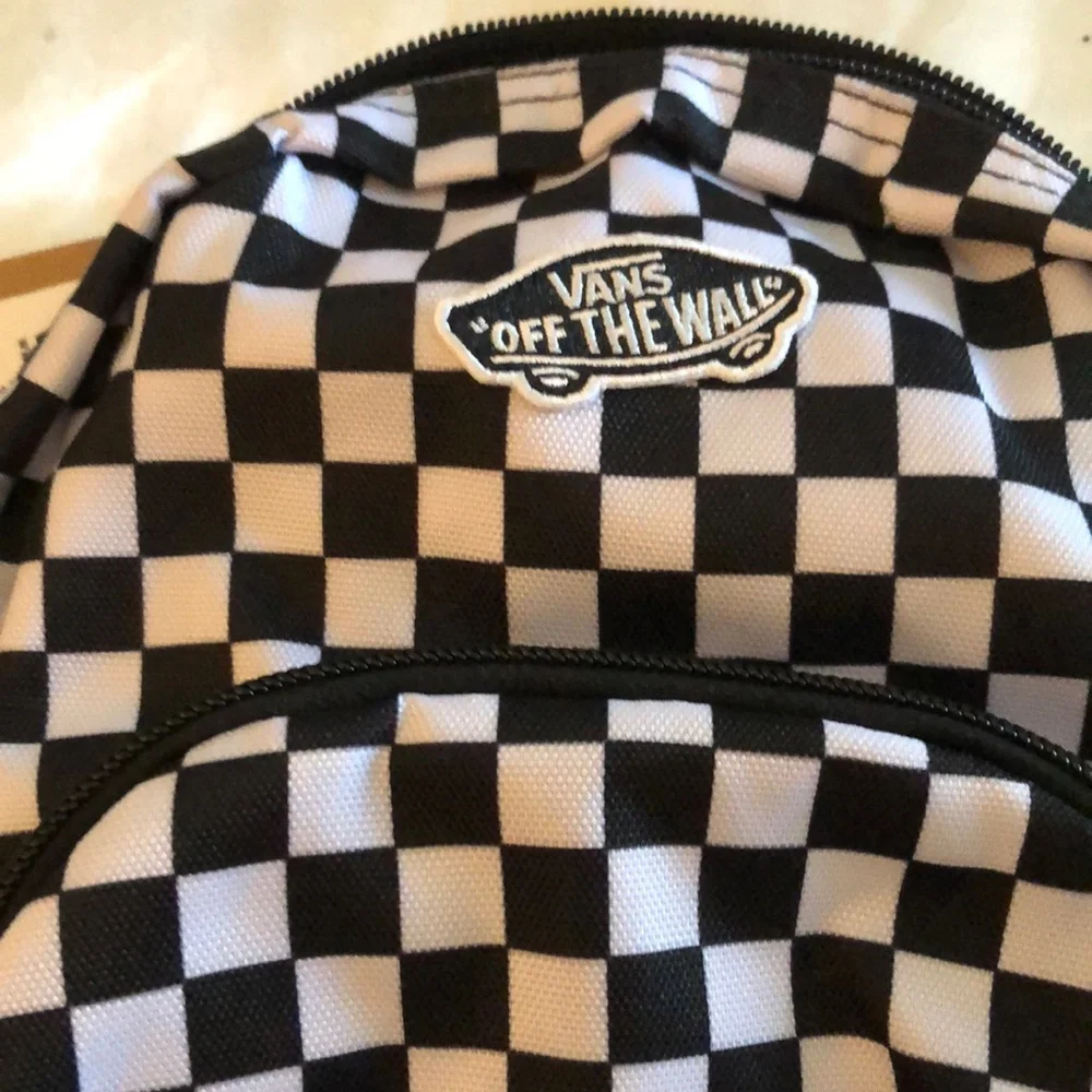 Vans Got This Mini Nylon Backpack Black & White Checkered Print NWT